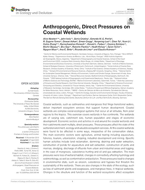 Anthropogenic, Direct Pressures on Coastal Wetlands (Page 1)